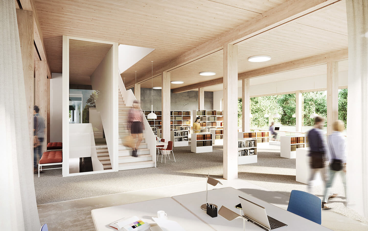 Bibliothek_-_grosser_Lesesaal_mit_Blickbeziehung_in_den_Landschaftsraum_Pferdebachtal__Bildnachweis__Atelier_Noise
