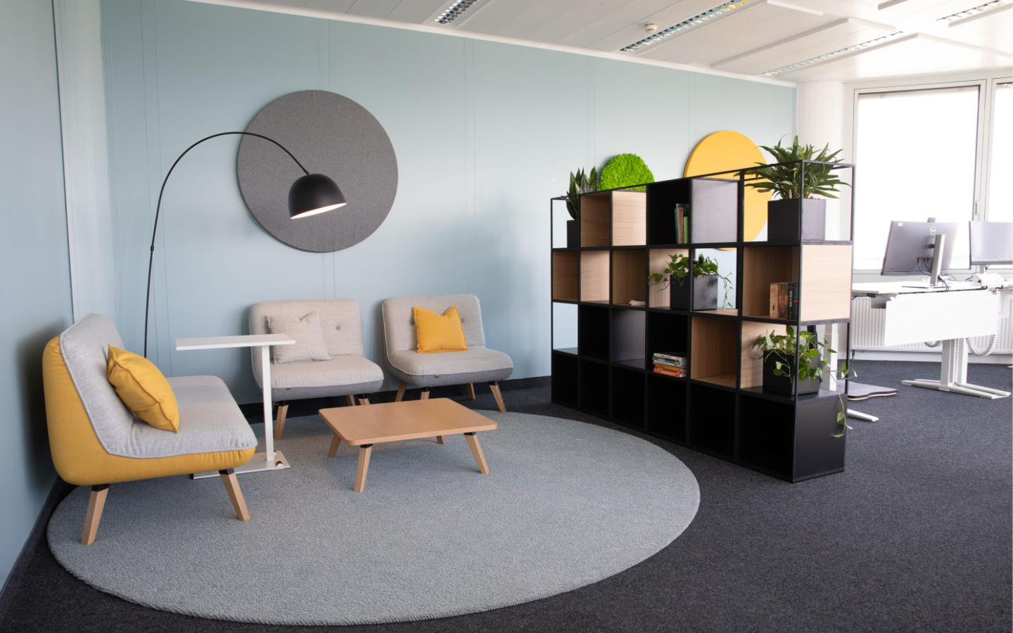Co-Working-Space: Zeigt Teil der Pilotfläche die rheform für die Siemens AG entwickelte