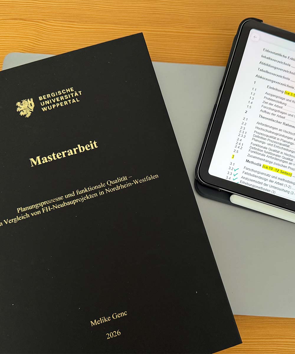 Zielkonflikte im Hochschulbau: Masterarbeit über Bedarfsplanung im Hochschulbau
